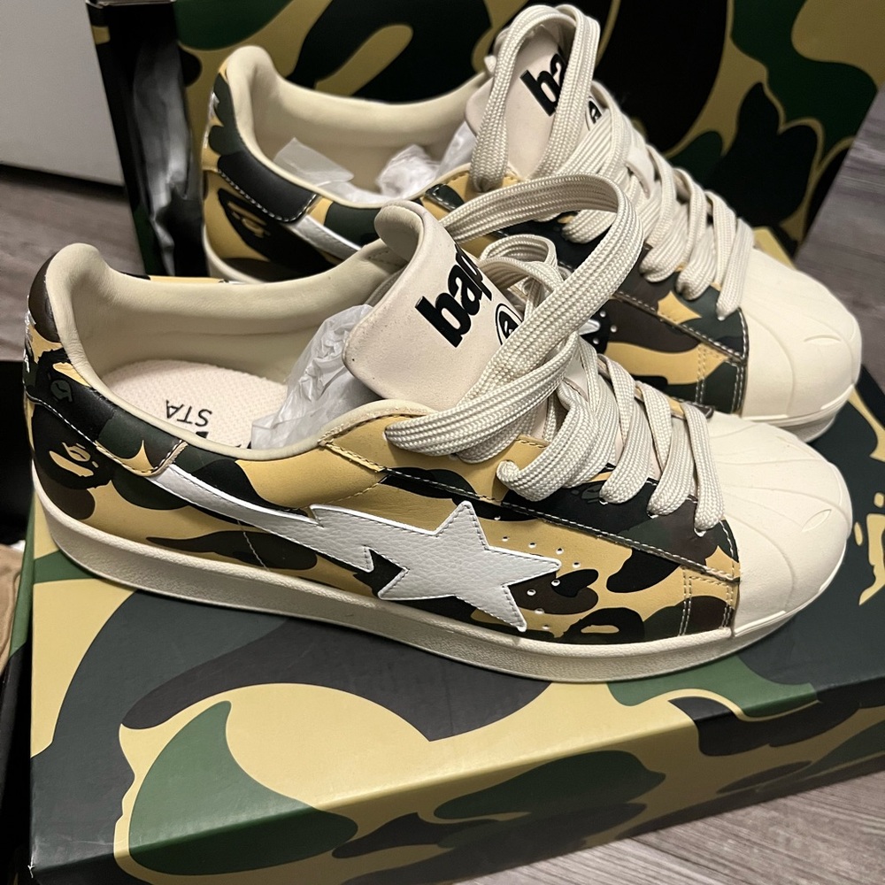 Bape camo sneakers 8.5 men